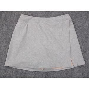 Outdoor Voices Skort Womens Large Gray Heather Built-In Shorts Tennis Golf Phone